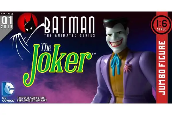 batman animated 12" joker jumbo af