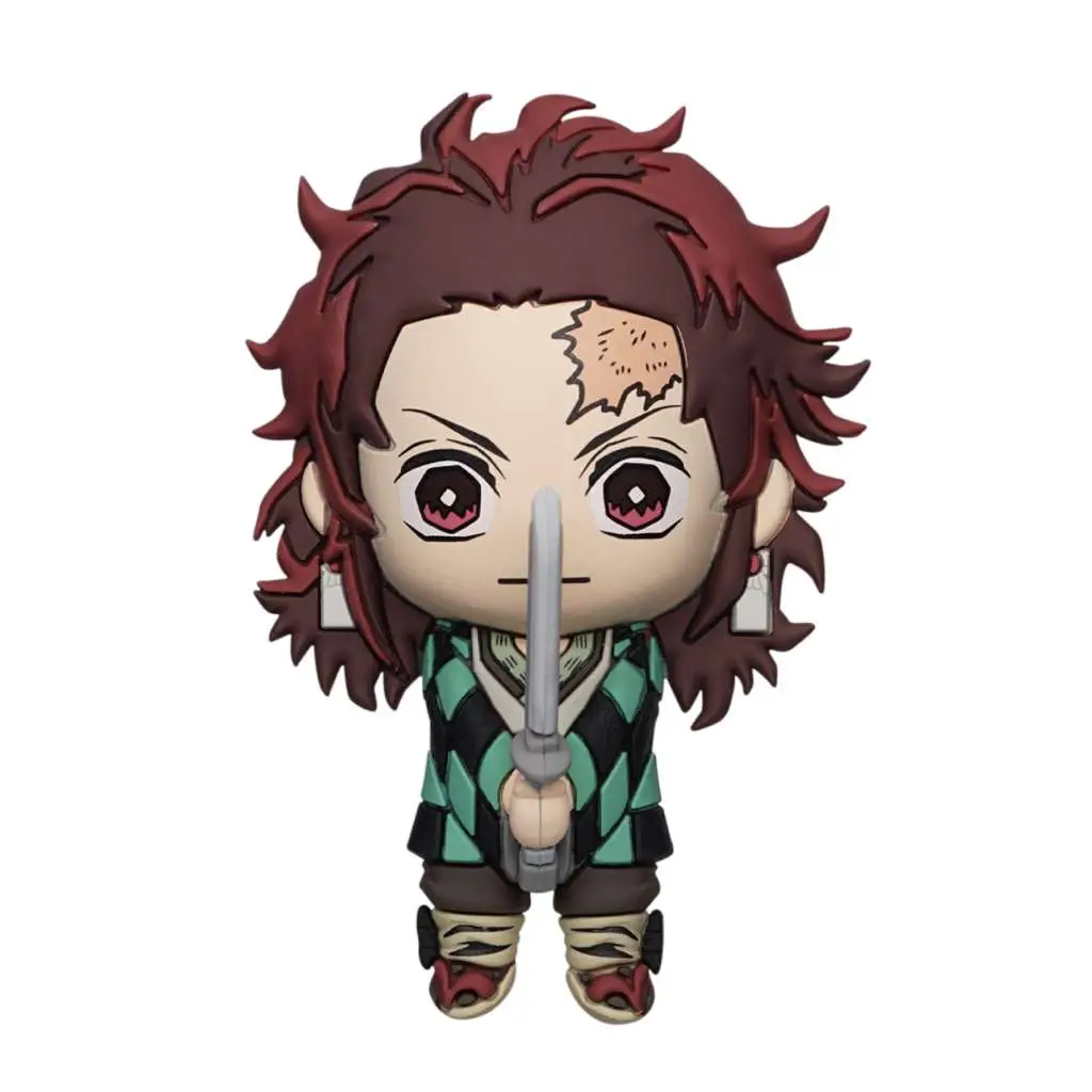 demon slayer bloody tanjiro 3d foam magnet