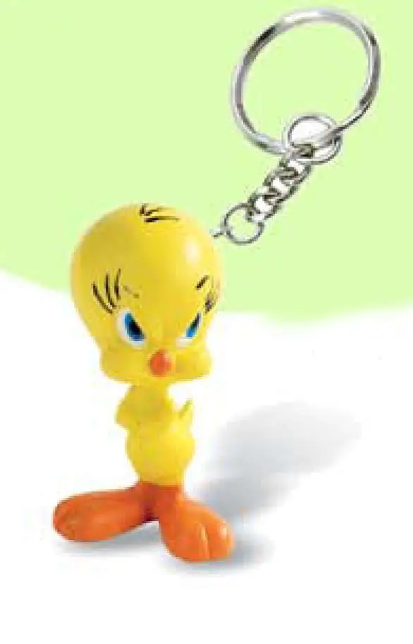 tweety pvc keychain