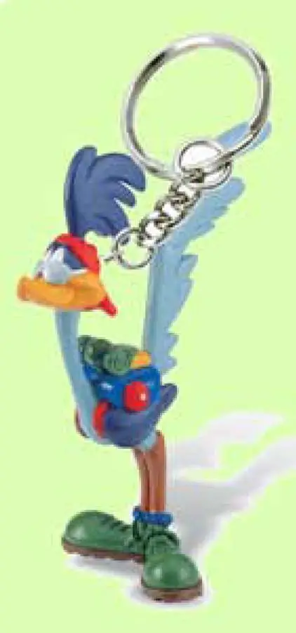 road runner pvc keychain