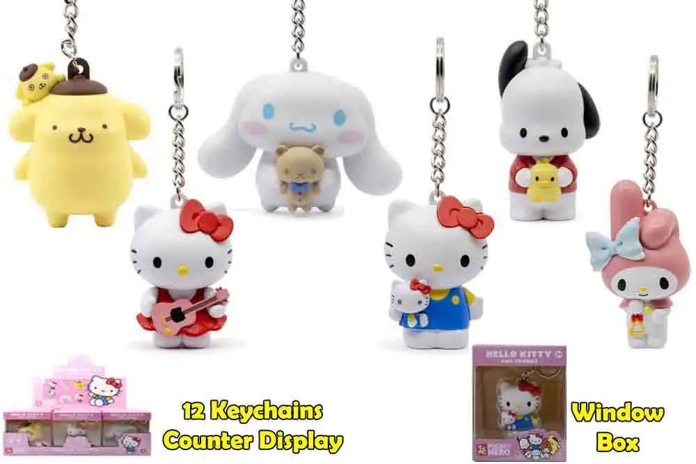 hello kitty - pocket hero - keychain counter display (12)