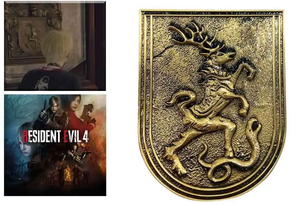 resident evil 4 - salazar family insignia medallion