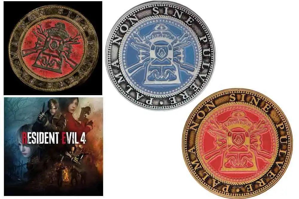resident evil 4 set of two tokens