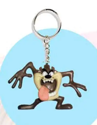taz lingua pvc keychain