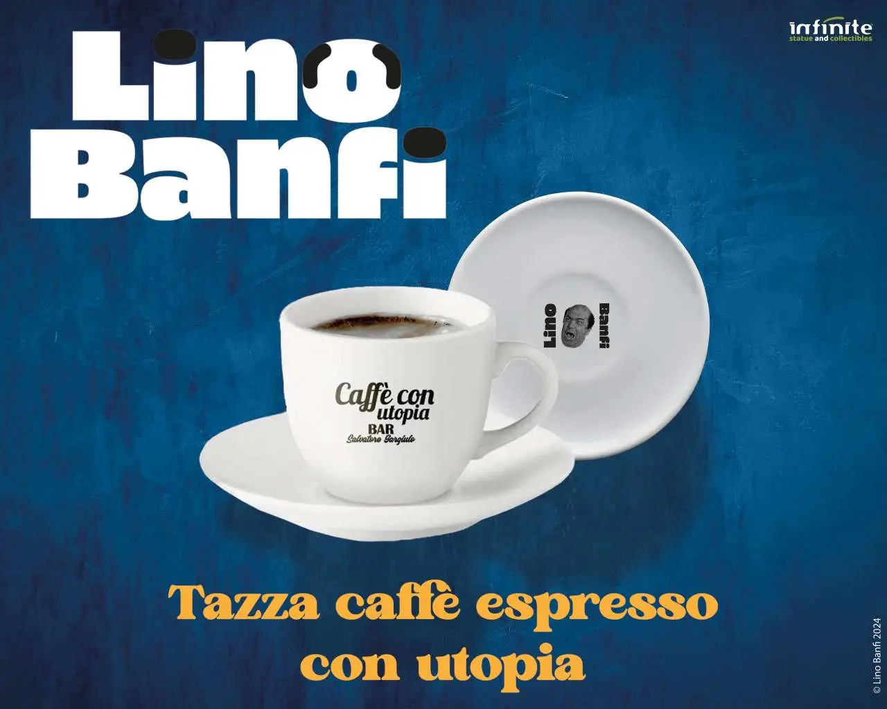lino banfi caffe con utopia espresso mug