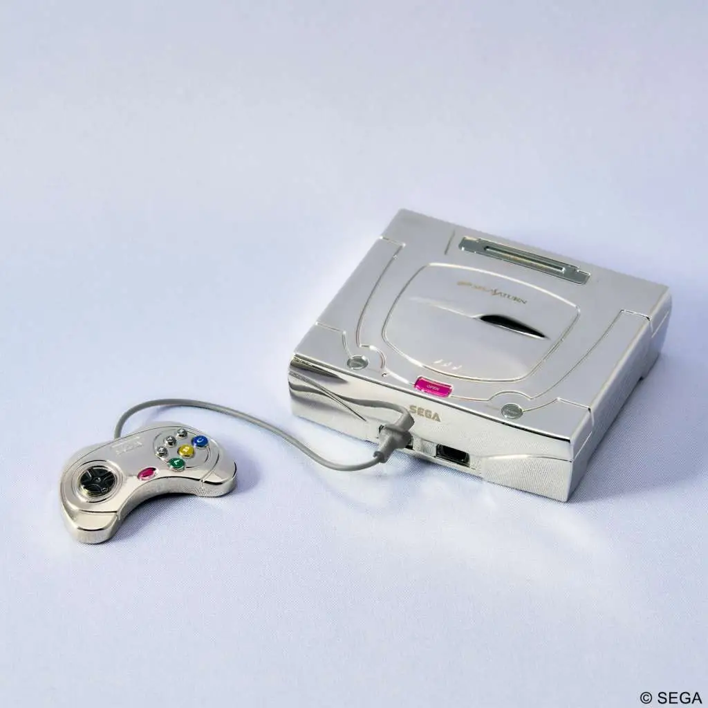 sega hardware sega saturn white bring arts gallery replica