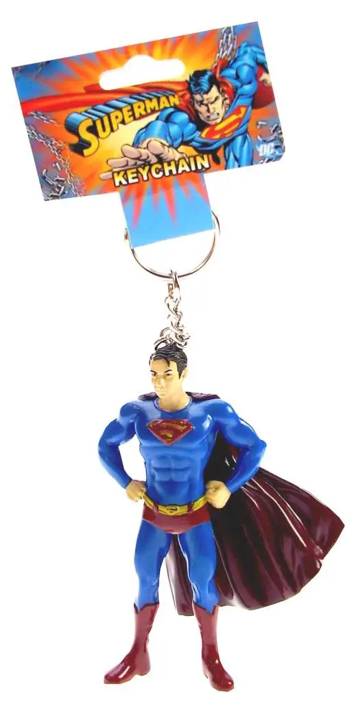 superman pvc keychain