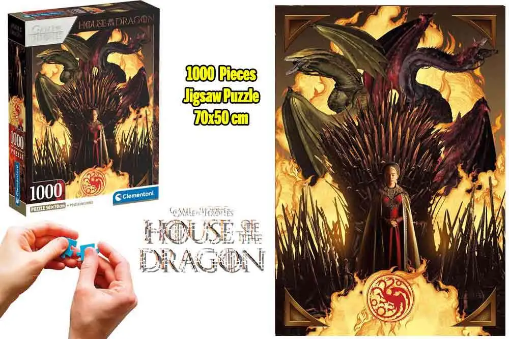 game of thrones - house of the dragon - rhaenyra - jigsaw puzzle 1000 pcs