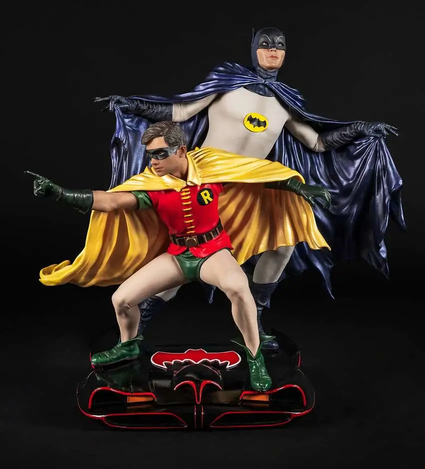 batman batman & robin 1/8 pvc scale diorama