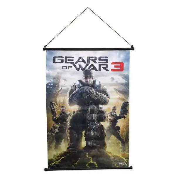 gow 3 wall scroll box art