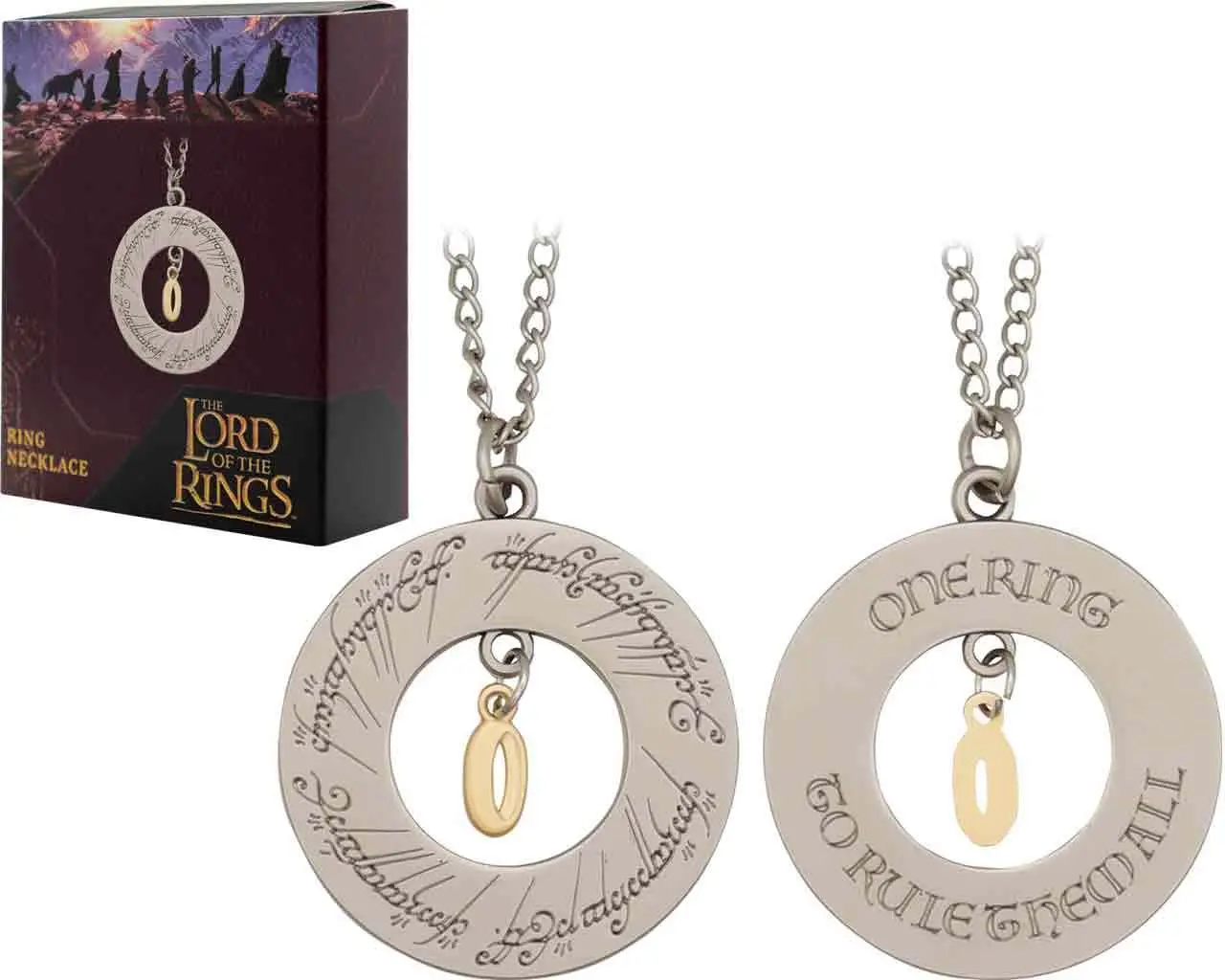 the lord of the rings - one ring necklace