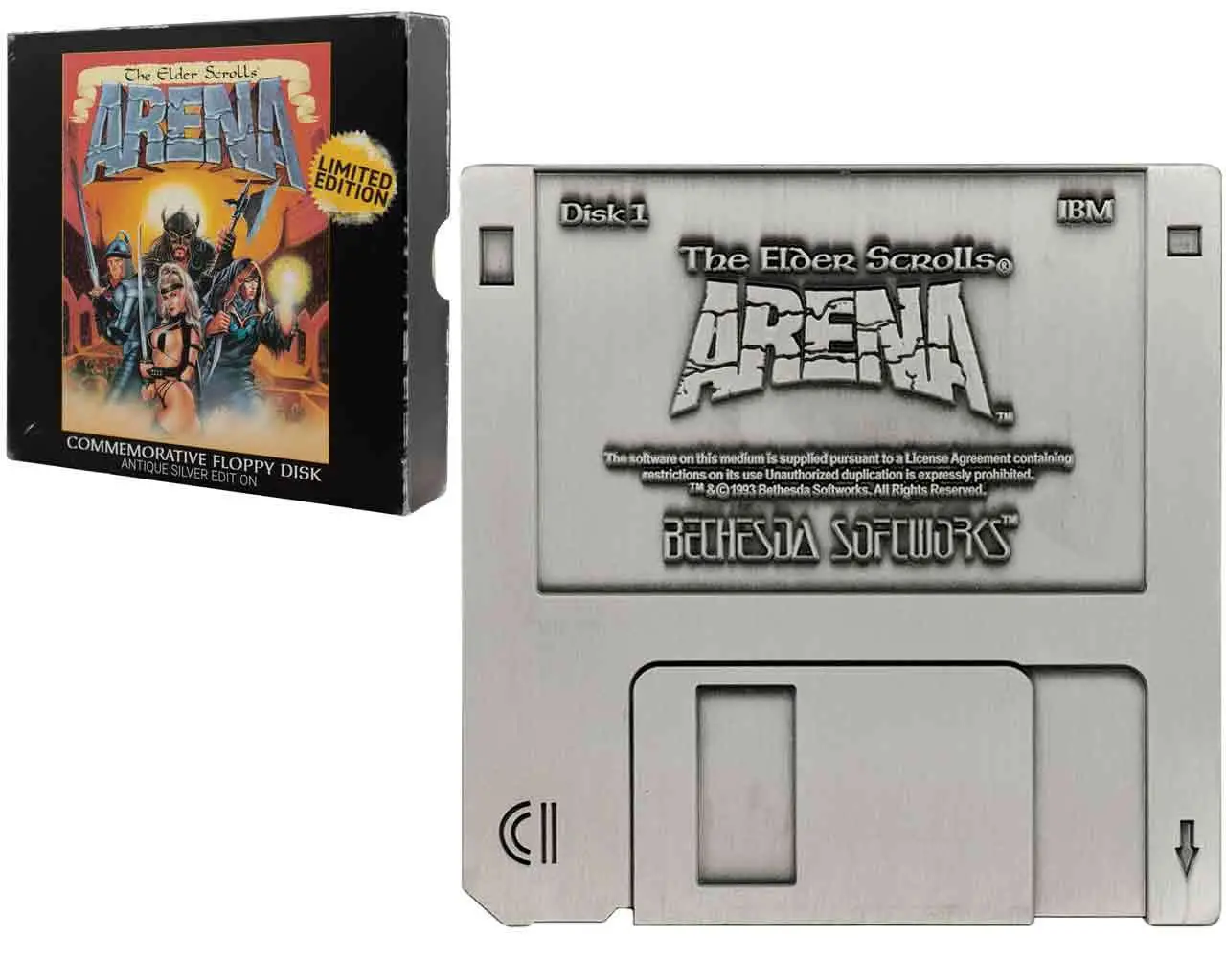 the elder scrolls arena floppy disk replica