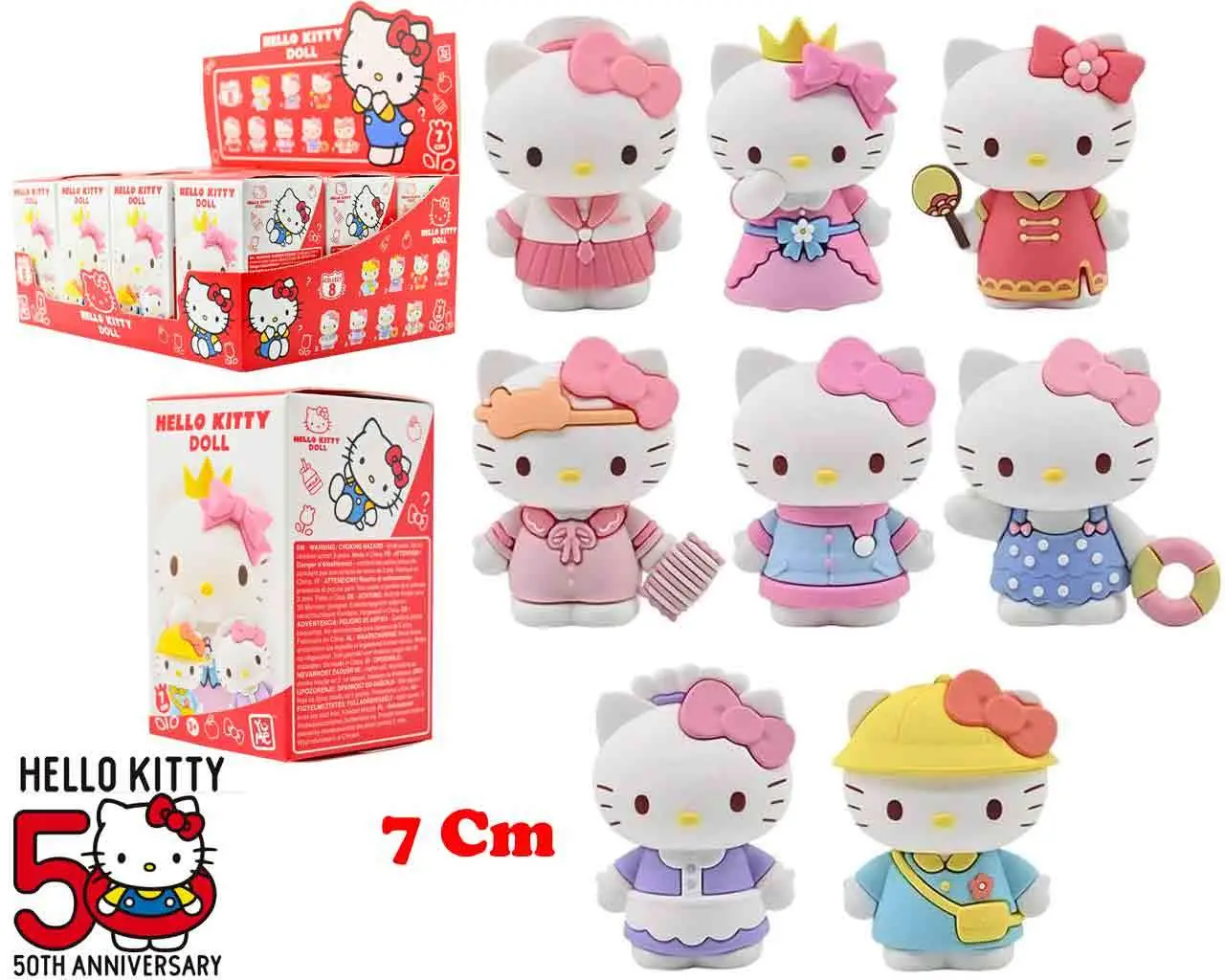 hello kitty - 7cm figurine dress-up series - display (12)