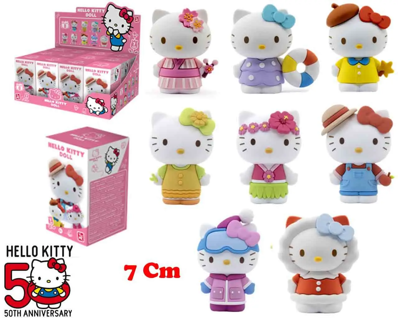hello kitty - 7cm figurine four seasons series - display (12)