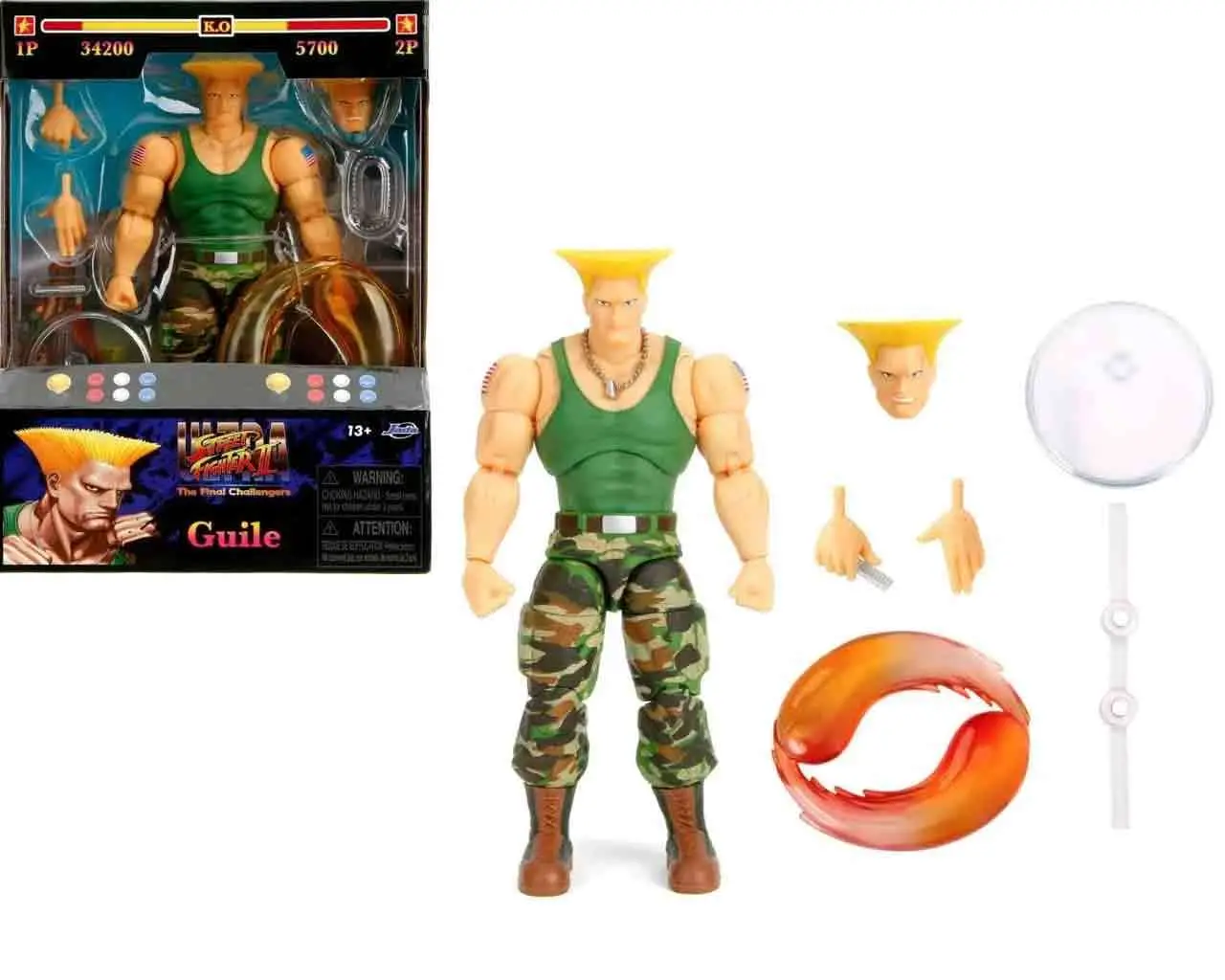 street fighter 2: guile - de luxe action figure scale 1:12