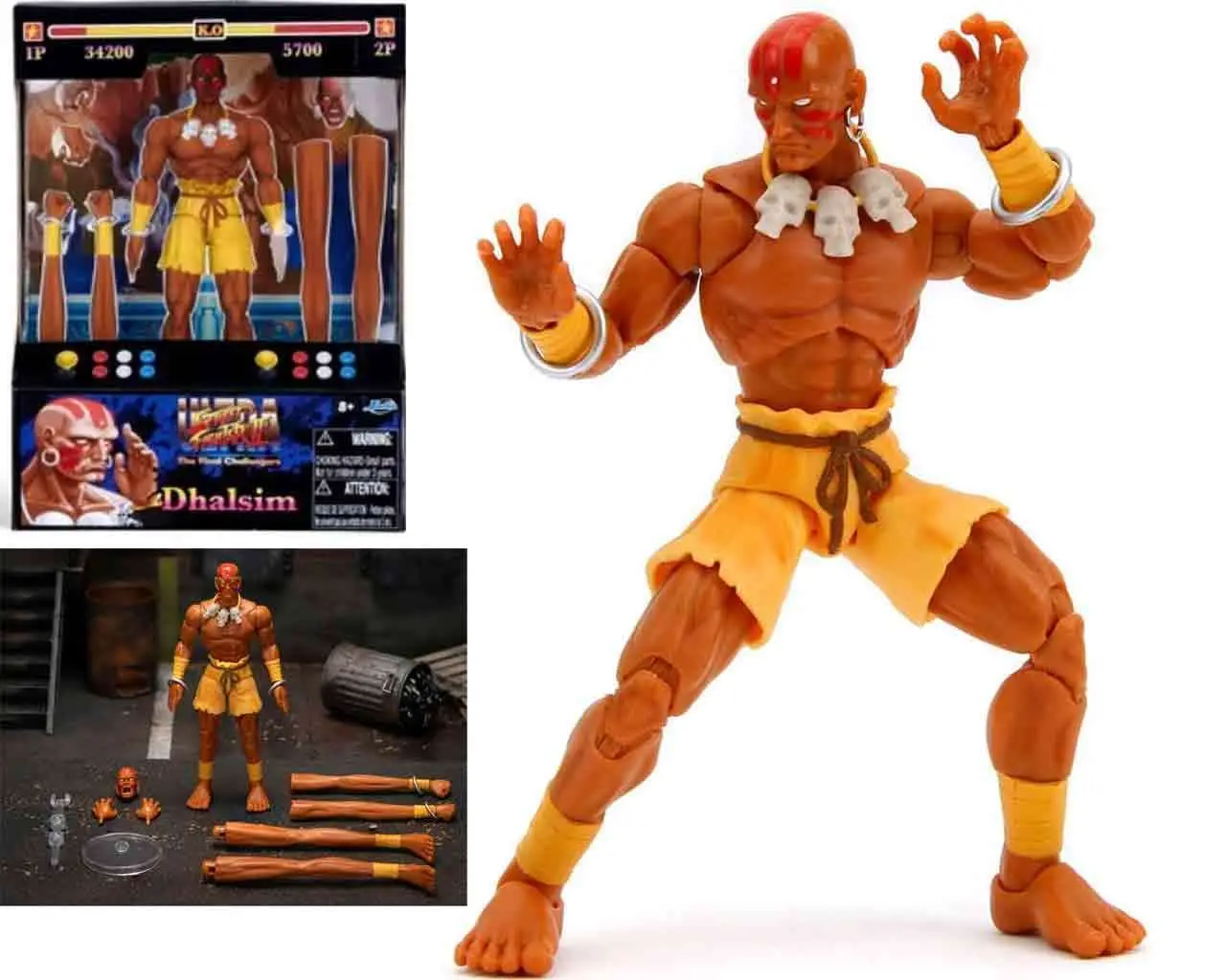 street fighter 2: dhalsim - de luxe action figure scale 1:12