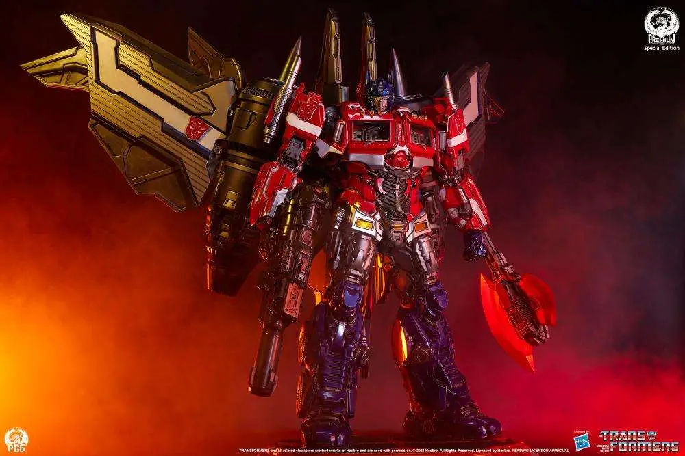 transformers optimus prime museum scale statue  jet convoy edition