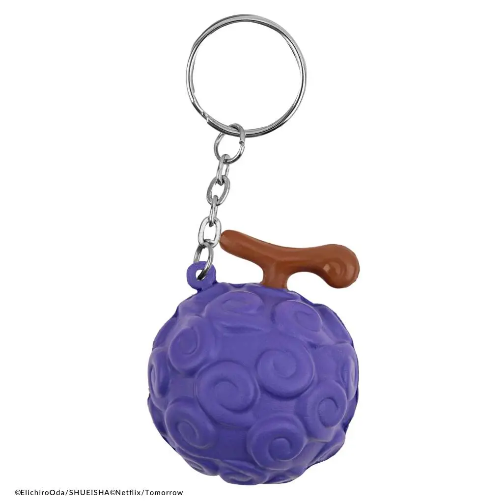 one piece squishy gum-gum fruit keychain