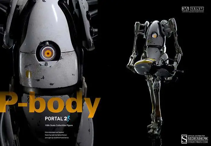 portal 2 12" p-body figure
