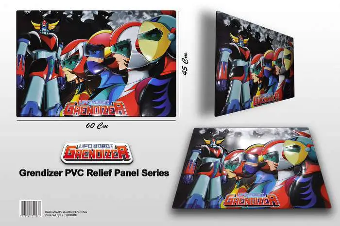 goldrake 3d wall relif pvc panel