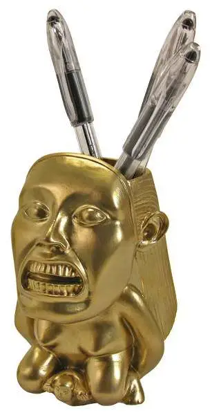 indiana jones desk -idol pencil holder-