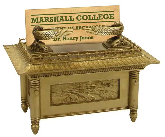 indiana jones desk -ark card holder-