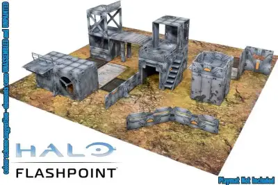 Halo: Flashpoint - Deluxe Buildable 3D Terrain Set