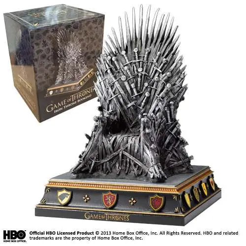 game of thrones iron throne bookend
