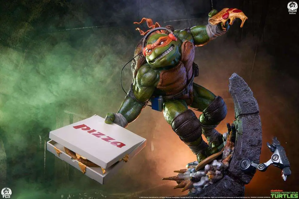 tmnt legends michelangelo 1:3 scale statue  deluxe edition