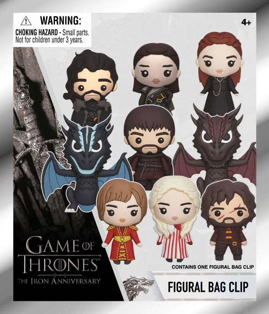 game of thrones series 3d foam bag clip series 1