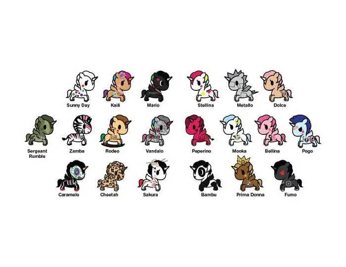 unicorno frenzies zipper pulls displ (30