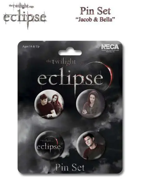 twilight eclipse -pin set jacob & bella-