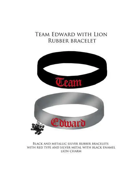 twilight eclipse -braceled rubb edw lion