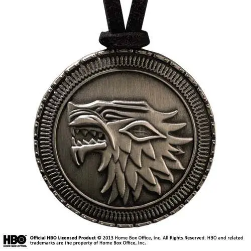 game of thrones stark shield pendant