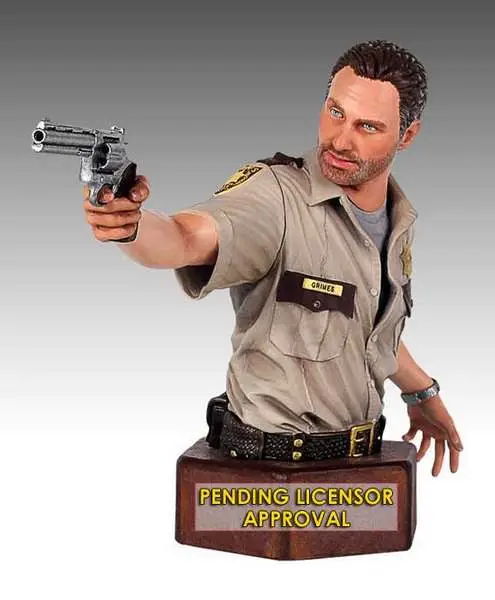 walking dead sheriff grimes mini bust