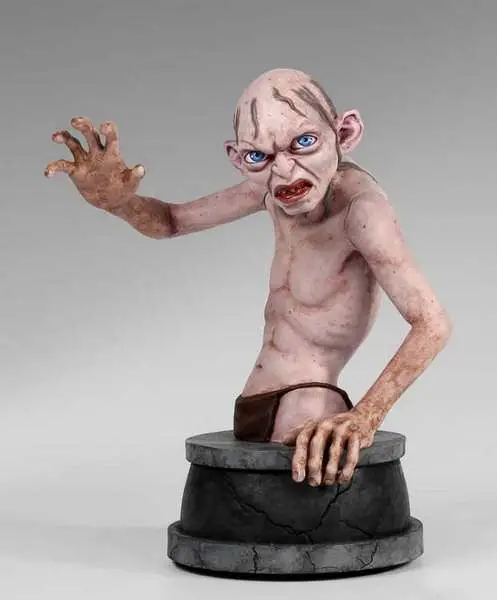 the hobbit gollum mini bust