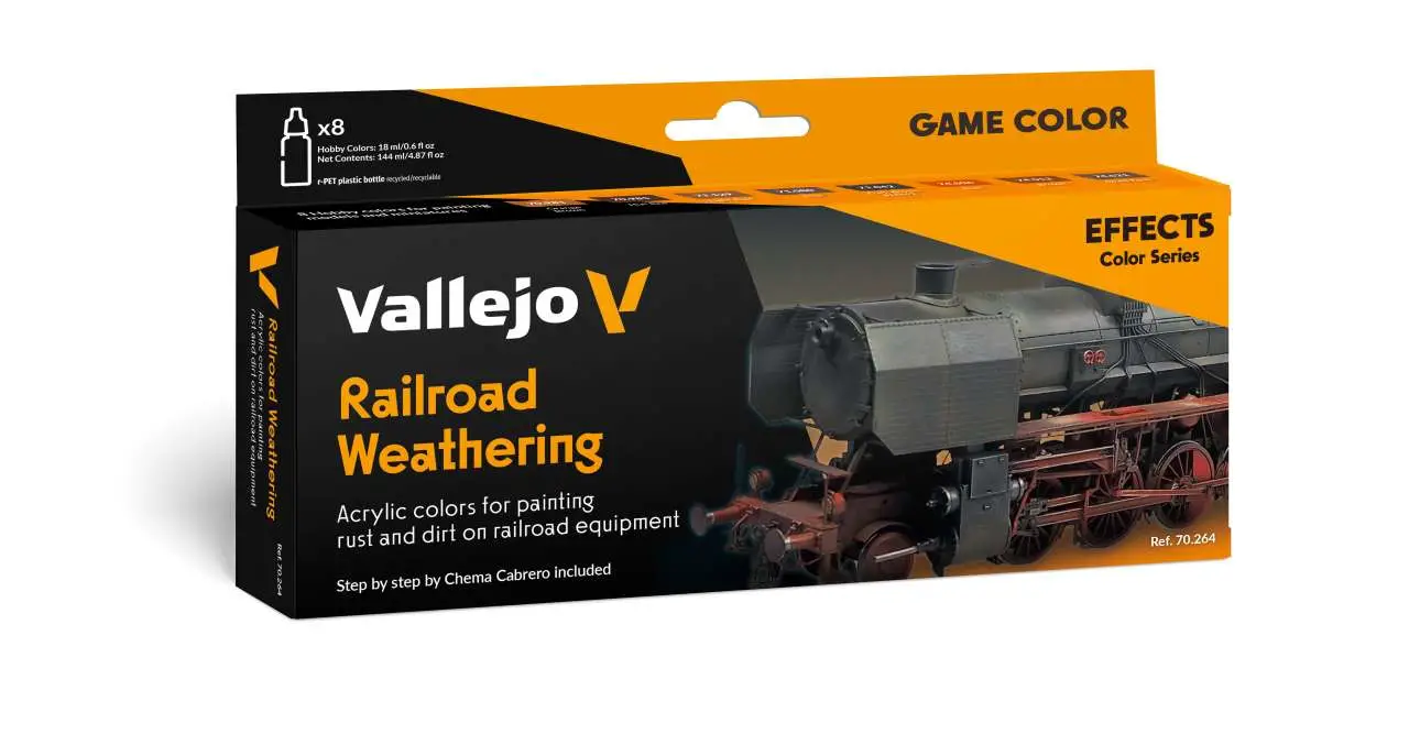 railroad weathering by chema cabrero model color set 70264