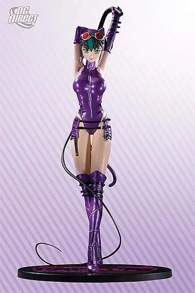 ame comi catwoman purple suit vrt figure