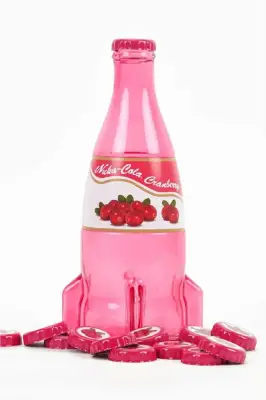 Fallout Nuka Cola Cranberry Glass Bottle & Cap