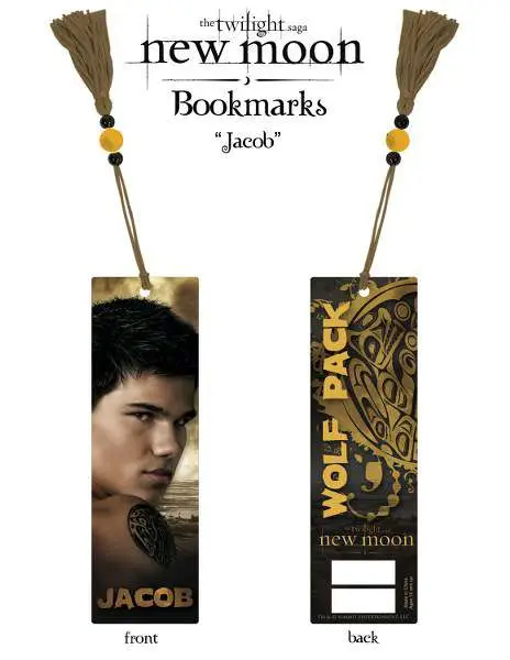 twilight new moon -bookmark jacob-