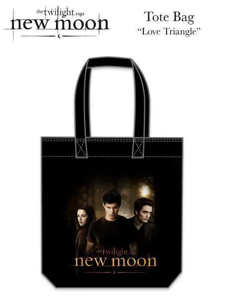 twilight new moon -tote bag love triangl