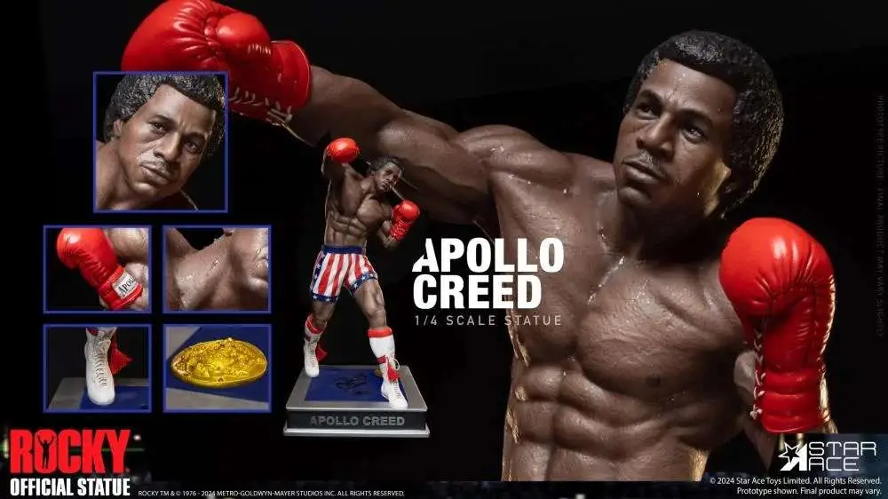 apollo creed epic fight 1/4 scale statue