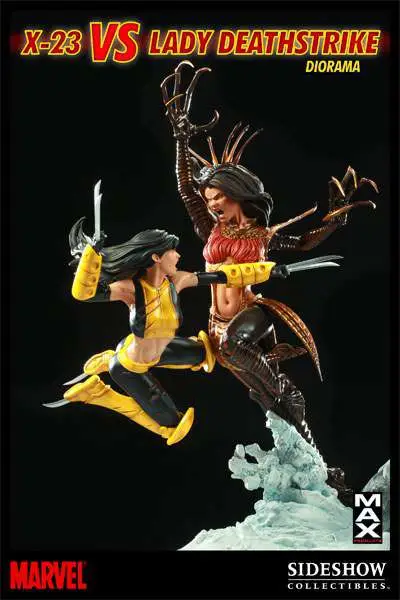 x-23 vs lady deathstrike diorama