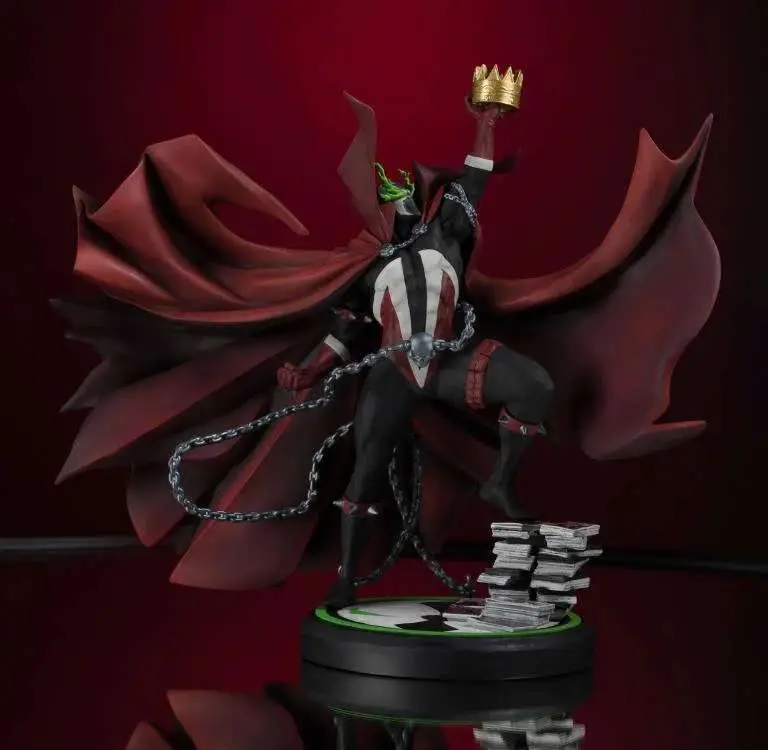 spawn 301 black white & red all over spawn resin statue