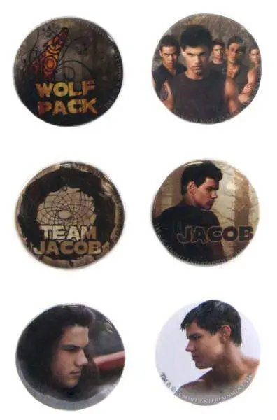 twilight new moon -pin set jacob sec set