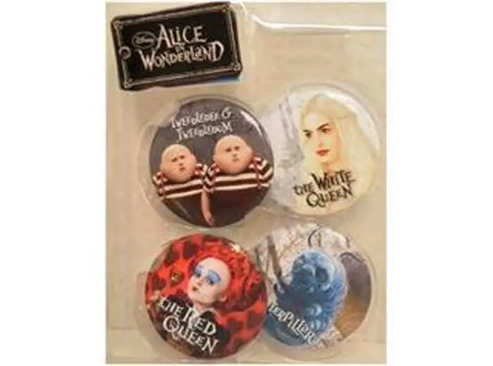 alice -pin set tweedle dee/dum red queen
