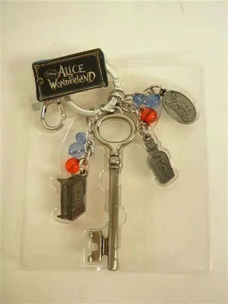 alice -key ring dangle cake bottle pewtr