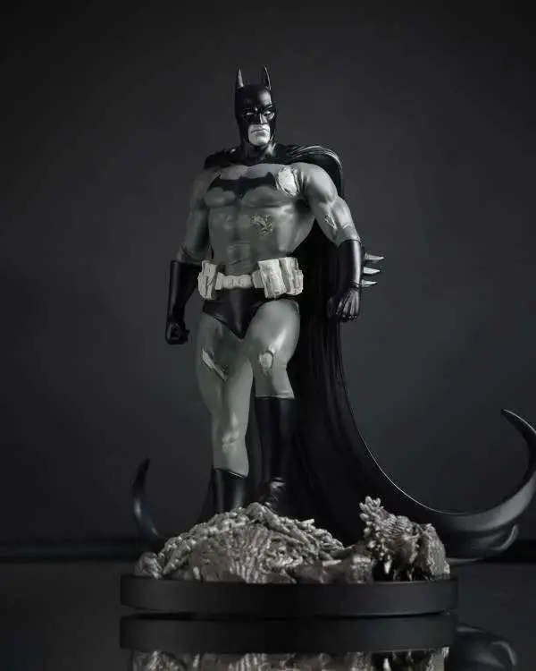 dc direct batman black & white by bjorn barends statue