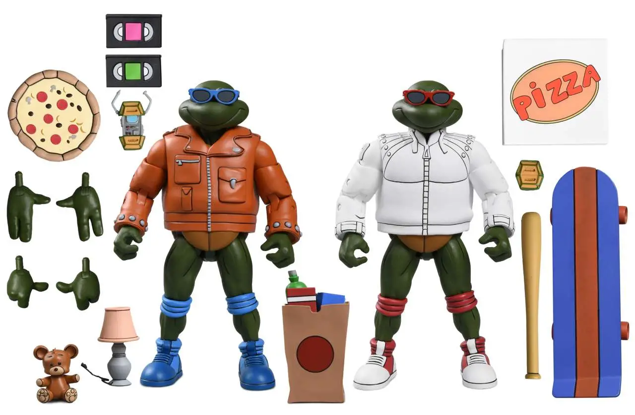 tmnt cartoon punk leo & punk raph 2pack af