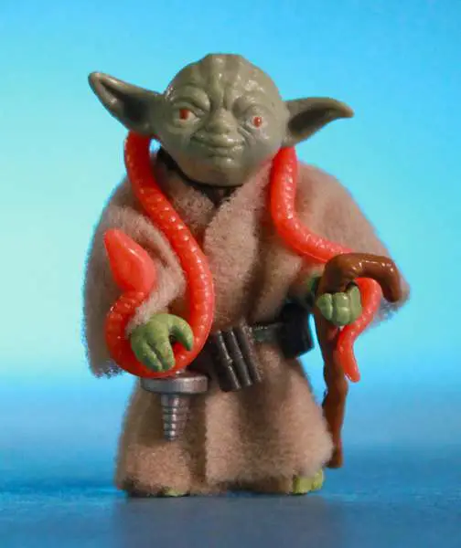 sw 12" yoda with orange snake kenner fig